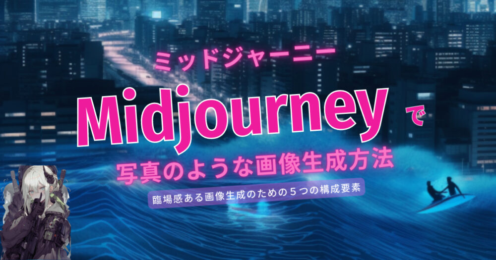 Midjourney（ミッドジャーニー）で写真のような画像生成プロンプトテクニック！バナー作成などに最適！